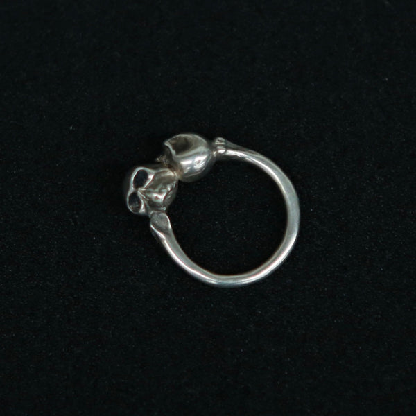 WERKSTATT MUNCHEN 925 Silver Skull Series Ring/Earrings/Bracelet/Necklace German WM-M1928-0 Ring (M1831)